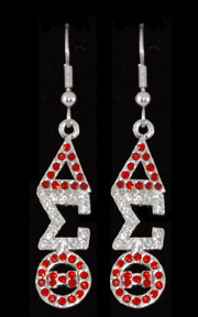 DST Crystal Earrings in Silver