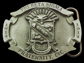 Phi Beta Sigma Belt Buckle